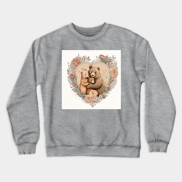 Happy Bear Family Crewneck Sweatshirt by MellowLazy